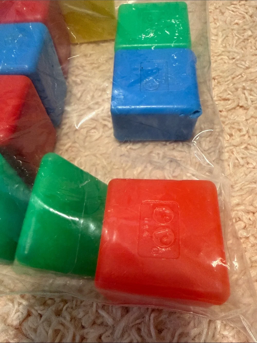 Vintage Fisher Price Shape sorting blocks 1977? 15 piece assort replacement pcs.
